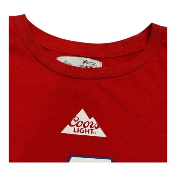 Montreal Canadiens Shirt Mens Large Jean Beliveau 4 Hockey Tee Coors Light NHL - Picture 5 of 7